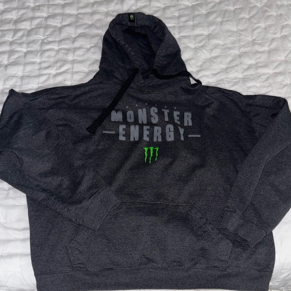 Men's Monster Energy Gray Hoodie